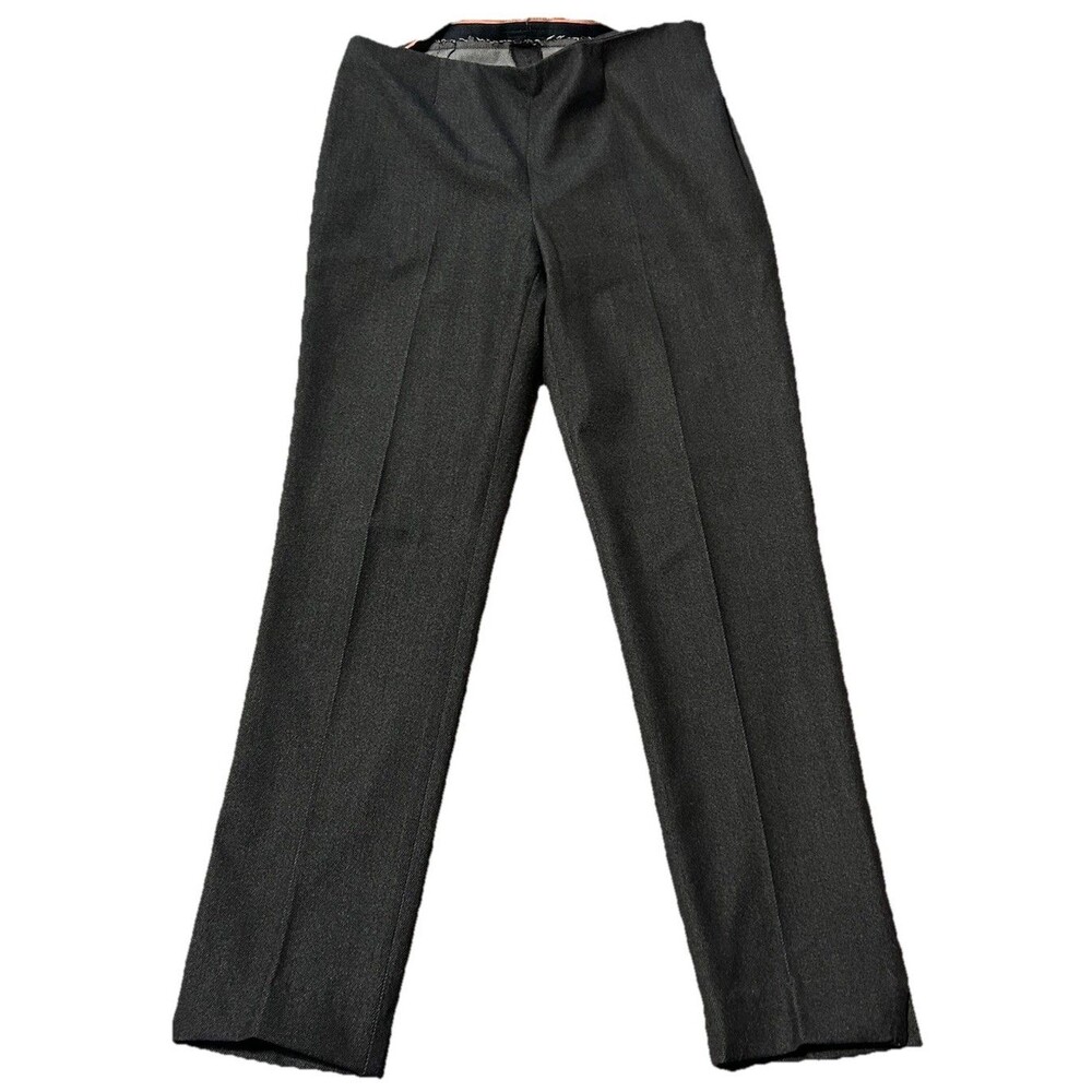 Peace of Cloth Panticular Dress Pants Gray Size 4 Side Zip Sleek USA Career Chic